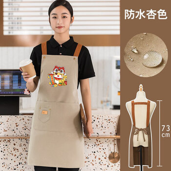 Tuojin german imported quality apron for kitchen and household 2025 new waterproof and oil-proof catering special custom-printed logo made apron limited to the year of the snake (apron color optional)