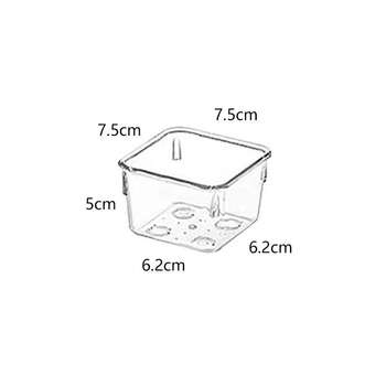 Fantasy ice bucket ice cube storage box round cylinder transparent disk tray cylindrical portable barrel beer 7.5x7.5x5 1 pt high transparent waterproof