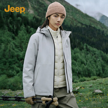 Jeep jeep men's jacket spring men's and women's same style outdoor mountaineering windproof and waterproof couple jacket