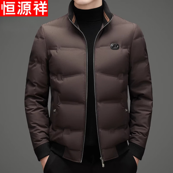 Hengyuanxiang down jacket men's 2025 winter new thick warm short top casual stand collar jacket for men