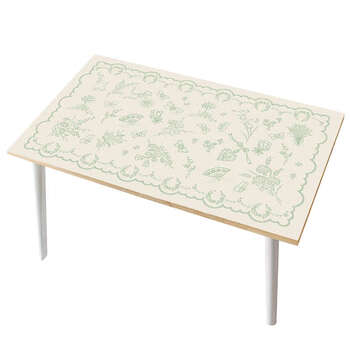 Yusenyi high-end dining table mat and coffee table mat waterproof and anti-scalding no-wash tablecloth retro photo mat pgzz+442 85x135cm