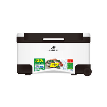 Special fishing box for sea fishing 2024 new model for fishing, large-capacity ocean boat fishing insulated box refrigerated refrigerator ice bucket 32l new taiwan fishing and sea fishing two-use box - black and white model, one insulated time 150 hours