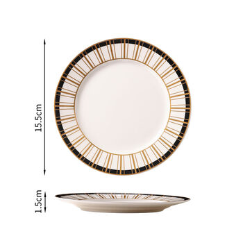 Sanqihu bone spitting dish household ceramic light luxury bone dish dining table garbage desktop dish dessert snack dish 6-inch xingyao