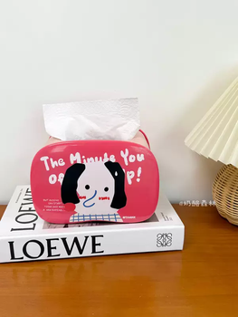 Yusenyi gaoyan hygienic dopamine style living room value box home household carton ornaments paper towel dining table creative paper towel storage rose pink puppy