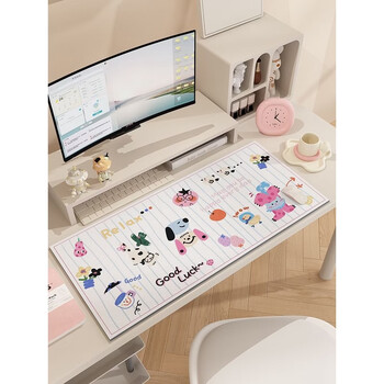 Fantasy computer desk mat standard mat large size student desk mat girls high-looking desk cloth keyboard n happy summer 80x140cm