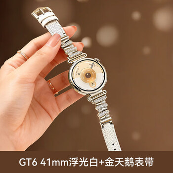Huawei black little swan four-leaf clover huawei watch watch gt6 smart watch black swan sports health monitoring watch huawei gt6 bluetooth call watch gt huawei gt6_41mm floating white + silver buckle white swan custom watch strap