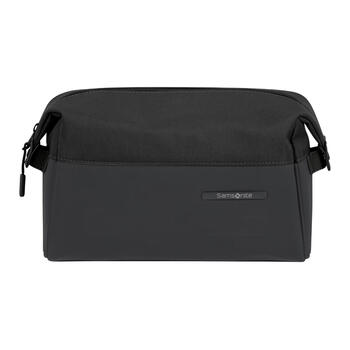 Samsonite stackd metal hardware brand micro-labeled polyester (polyester fiber) toiletry bag for men and women, basic package (bag)