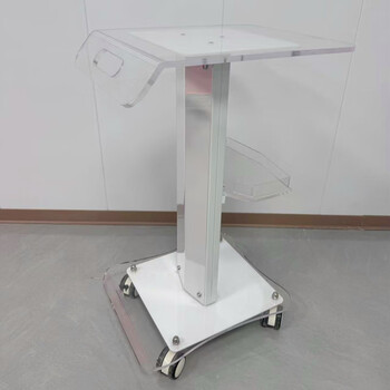 Shantou lincun beauty instrument trolley display stand medical storage table tool cart removable base beauty salon trolley + decorative board + storage tray