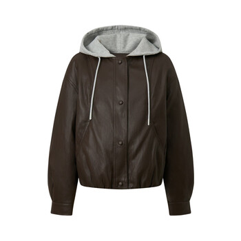 Polowalk women's down jacket 2025 winter new product 90 duck down fake two-piece spliced hooded down jacket purple red filling capacity about 40-51g s 155/s