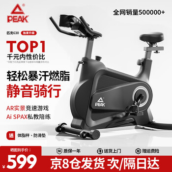 Peak spinning bike home indoor sports magnetic silent fitness bike weight loss fitness equipment standard black stepless resistance/all-inclusive flywheel