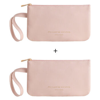 Wallet 100 yuan storage women's cash storage bag long version 2024 new women's money bag large capacity student small mobile phone bag pink + pink
