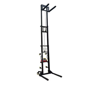 Fengxi electric lift construction site mobile brick loading machine fire pipe hoist warehouse lifting platform wireless loading machine thickening 4 meters 2 sections - wireless remote control