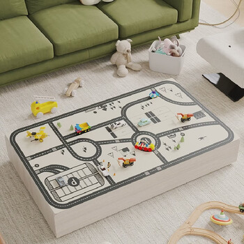 Yusenyi cartoon game table mat coffee table mat waterproof oilproof anti-scalding no-wash tablecloth living room can be customized pgzd-kt475-warm home 80*130cm