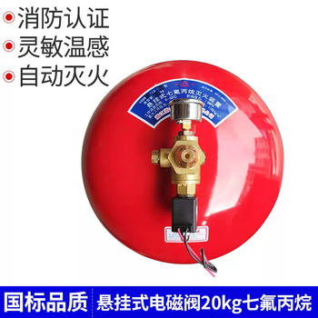 2kg heptafluoropropane fire extinguisher portable gas 4kg6kg suspended automatic fire extinguishing device machine room 8kg10 suspended solenoid valve 20kg heptafluoropropane