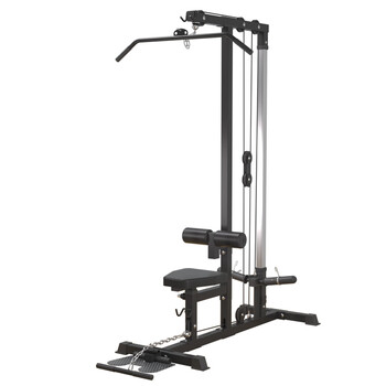 Household high pull-down and low pull-down rowing dual-use all comprehensive trainer fitness commercial home fitness equipment black