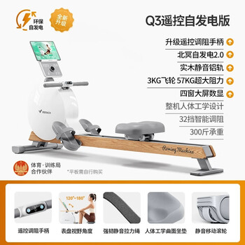 Painting rowing machine q3 household small silent intelligent fat-burning multi-functional aerobic fitness machine mr-q3 remote control resistance adjustment self-generating version