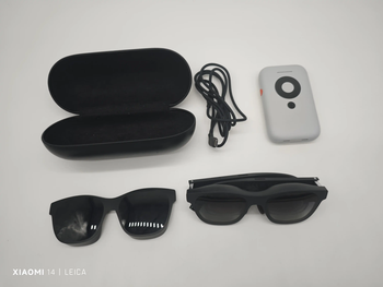 Xrealair2ar smart glasses portable mobile phone screen viewing 3d equipment non-vr glasses xrealair air2+beam box 90% new