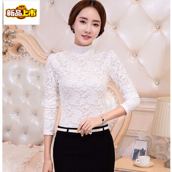 Chujing autumn and winter thermal underwear for women 2025 large size autumn and winter turtleneck lace bottoming shirt plus velvet thickening women's long sleeve outer wear white (fleet) 2377 thickened s (recommended 80-95 catties)