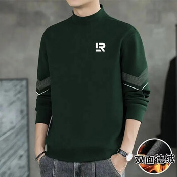 Fashionable, casual and versatile men's double-sided bottoming shirt khaki xl xl recommended weight 115-135 catties