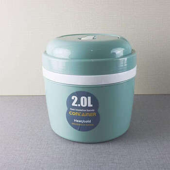 Yonghuan sealed ice bucket cooling portable car refrigerator with cover fresh box camping 2l light green