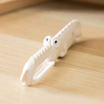 Pupan cartoon crocodile ceramic material home life daily multifunctional vegetable and fruit scraper kitchen peeling knife beige