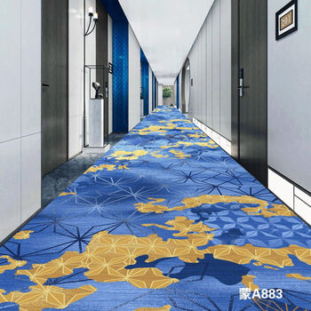 Special fire-resistant and wear-resistant thick thickened aisle and corridor commercial carpets for the fantasy hotel. full-cover flame-retardant and stain-resistant custom-made hotel aisle 850g s05 1 square meter price (from 50 square meters) to place an order. contact customer service