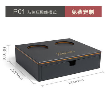 Hotel consumables storage box, customized toiletries storage box, hotel bathroom disposable toothbrush and toothbrush box, horizontal orange line, more than 10 pieces customized, acrylic, waterproof and durable