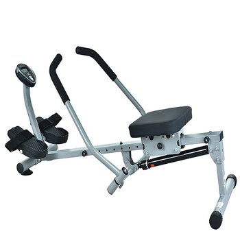 Household boat drawing machine fitness equipment set rowing machine rowing machine training resistance adjustment boat drawing machine white