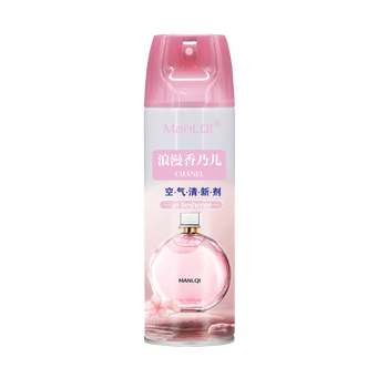 Manlqi air freshener spray hotel ktv bar bathroom odor eliminator toilet fragrance indoor bedroom home romantic chanel 480ml