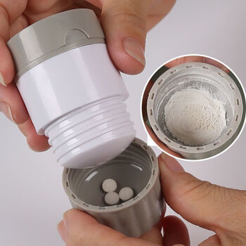 Pill cutter, medicine grinder, medicine dividing box, cutting pill grinder, pill grinding, dividing and crushing, medicine baby crushing, new upgrade, large size, 3 pieces, 9 points/durable for 40 years