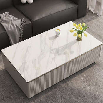 Yusenyi coffee table mat tablecloth waterproof and oil-proof no-wash anti-scalding dining table mat high-end living room rectangular tablecloth elegant stone pattern 11 pebbled leather custom (horse belly-shaped oblong) and other special-shaped table mats contact customer service