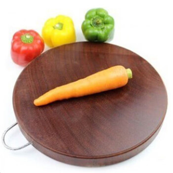 Tuojin solid wood cutting board, authentic vietnamese ironwood cutting board, whole cutting board, solid wood cutting board, chopping board, double-sided, diameter 30 cm, thickness 4 cm