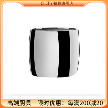 Clcey nordic stainless steel ice bucket champagne bucket red wine iced beer thickened ice bucket household wine set bill stainless steel ice bucket