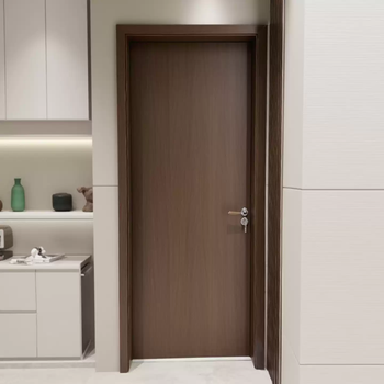 Chinese retro walnut door light luxury simple room door household solid wood composite indoor wooden door bedroom door customization minimalist style double 12% discount price 1180 / set free