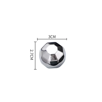 Yusenyi 304 stainless steel metal ice cube ice wine stone douyin whiskey ice artifact quick-frozen steel non-melting ice ball 304 stainless steel polygon ball 1 pack