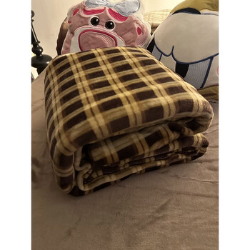 Fantasy bed sheet single piece plus fleece blanket single dormitory winter plush sheet gage puppy 230x245cm single sheet