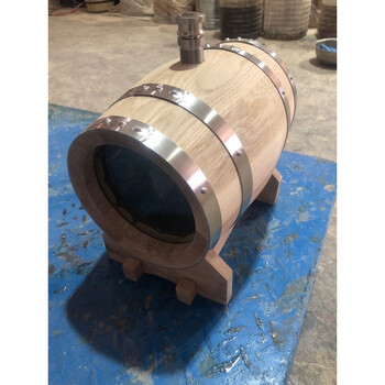 Fantasy visual wine barrel aging wine barrel steel stopper design 5l visible waterless spout (steel stopper)