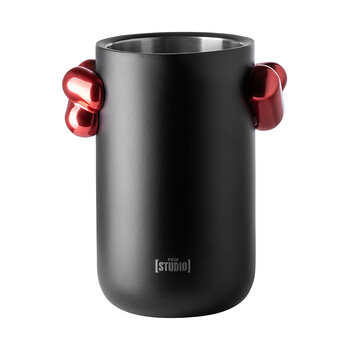 Fink studio german fink studio art pop series light luxury stainless steel ice bucket black l. 13 cm, w. 18 cm, h. 20 cm