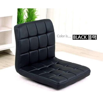 Yusenyi tatami japanese room chair lazy bench bed chair dormitory bay window backrest seat legless chair black (large size rotatable complete)