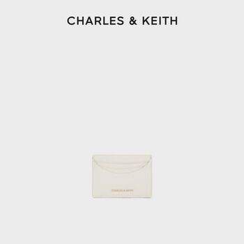 Charleskeith autumn and winter women's bag ck650770662 multi-card slot card bag gift box wallet coin purse female cream milk white
