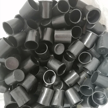 Standard extended steel wire head protective cap steel pipe construction site steel bar plastic protective sleeve black thread plug buckle plug 12 black 1000 pieces 1.9cm long
