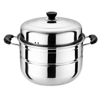 Tuojin german imported quality thickened double-layer stainless steel steamer household two-layer and three-layer fish steamer 36 34 40cm special double layer 1cm 34cm