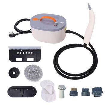 Midea's high-power household steam cleaner, high-temperature and high-pressure cleaning of home appliances, air conditioners, range hoods, water heaters and equipment. newly upgraded standard model (efficient mite removal) comes with a nine-piece set for cleaning the whole house without leaving any gaps.