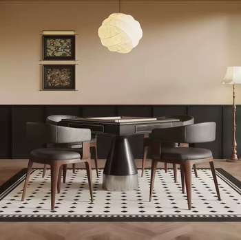 Yusenyi modern simple solid wood silent table and chair chess and card room mahjong machine mahjong electric all-in-one chess and card table dining table dual-use no. 1 mahjong table