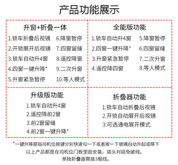 Yingtang is suitable for toyota camry one-touch window lifter 7th generation camry 6th generation automatic rear mirror folding modification 6th generation camry (all-round version + locking folding) set without breaking the line