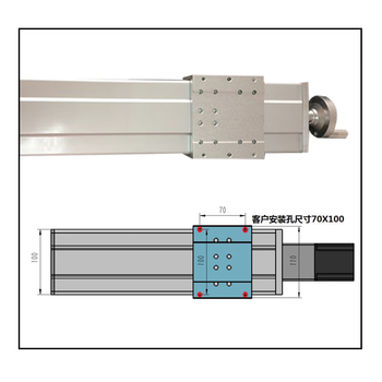 Sealed dust-proof screw slide linear module guide rail high-precision electric platform heavy-duty guide rail gantry width 100 stroke 980 fully enclosed module