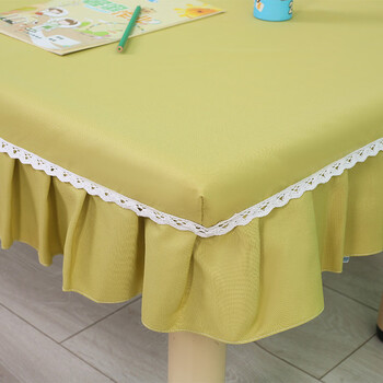 Fantasy desk cover table tablecloth classroom table cover disposable table cover solid green desk 40x60cm (skirt on all sides)