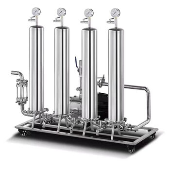 Yonghuan liquor filter aging machine small liquid wine rice wine filter machine 4 high barrels (explosion-proof motor)