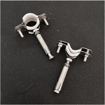 Xu ordered 304 stainless steel expansion pop pipe card pvc drainage pipe water supply pipe steel pipe fixed bracket hoop pipe card 20 pop pipe card (304 stainless steel)