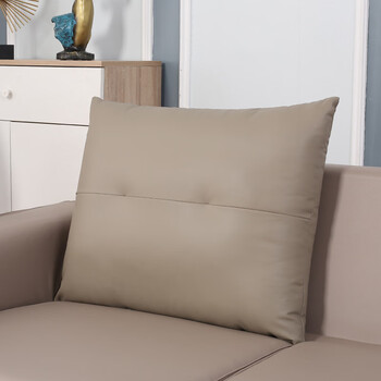 Jun yuexi high-end sofa back cushion large sofa cushion cat scratch cloth backrest bag large back living room simple gray brown 70cm*60cm*15cm with pillow core (single pack with core)